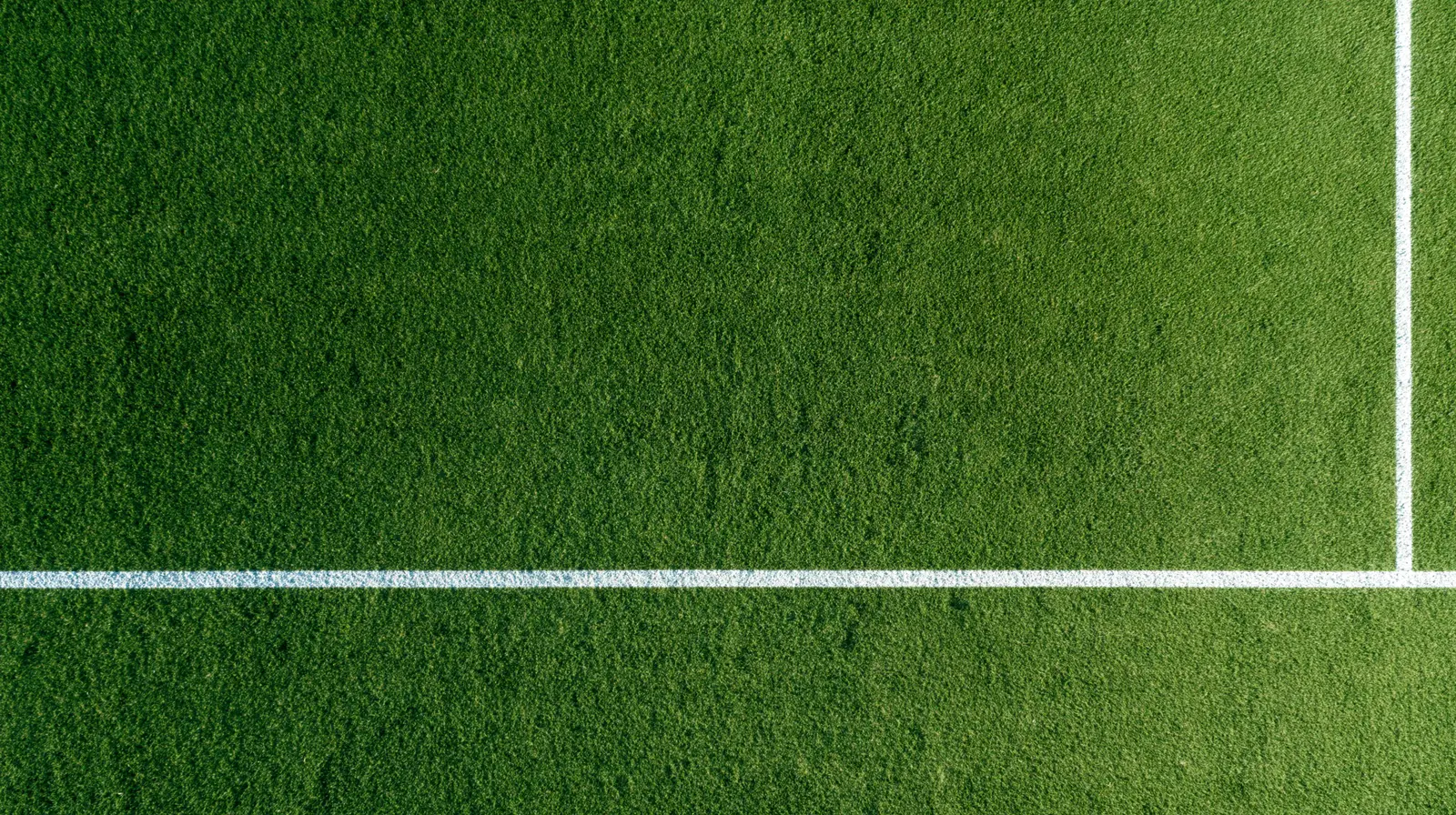 Vue aérienne d'une pelouse de football
